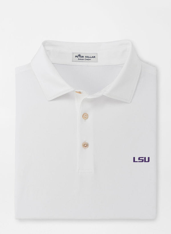 LSU Solid Performance Jersey Polo