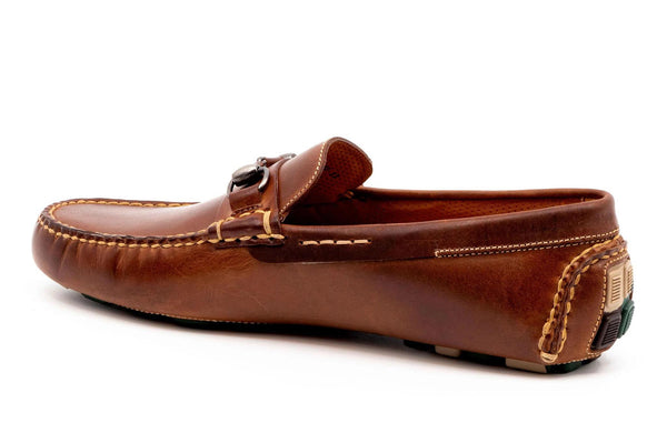 Monte Carlo Oiled Saddle Leather Horse Bit Driving Loafers