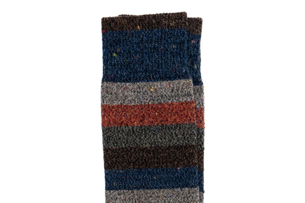 Stripe Andean Alpaca Yarn Socks