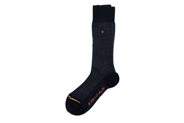 Herringbone Merino Wool Peruvian Pima Cotton Socks