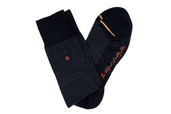 Herringbone Merino Wool Peruvian Pima Cotton Socks