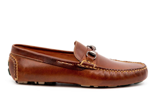 Monte Carlo Oiled Saddle Leather Horse Bit Driving Loafers