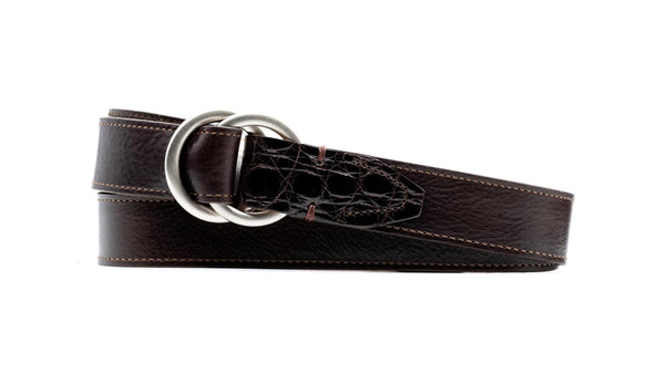 Harrison O-Ring Italian Calf Leather Belt