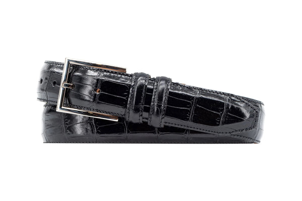 Alexander Alligator Grain Italian Calf Leather Belt