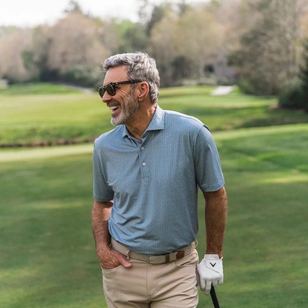 Trout Run Printed Performance Polo