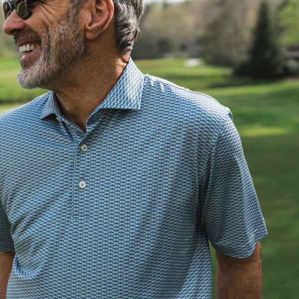 Trout Run Printed Performance Polo