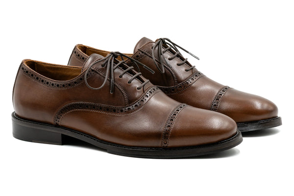 Cambridge Calf Leather Cap Toe