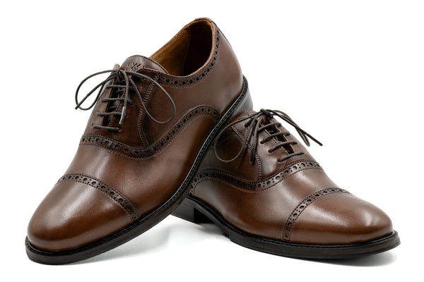 Cambridge Calf Leather Cap Toe