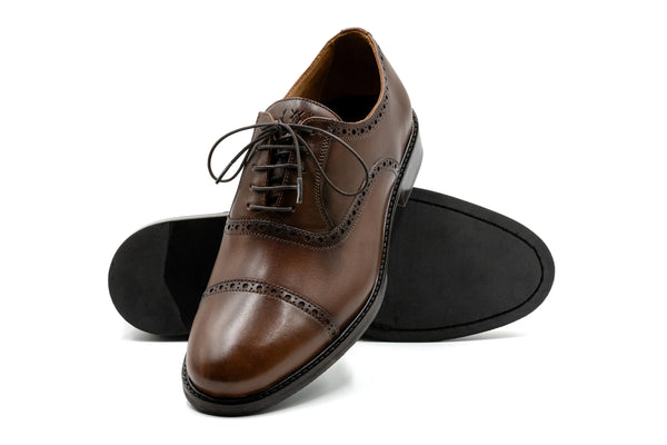Cambridge Calf Leather Cap Toe
