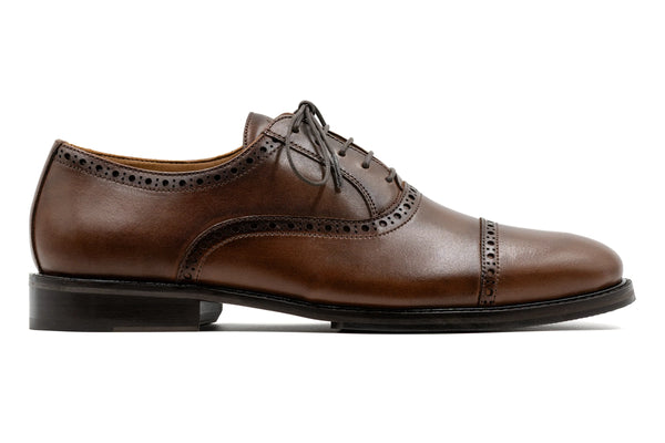 Cambridge Calf Leather Cap Toe
