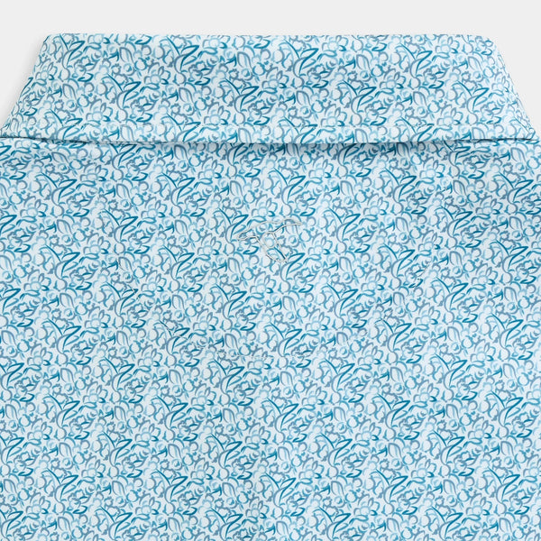 Mountain Berry Printed Performance Polo