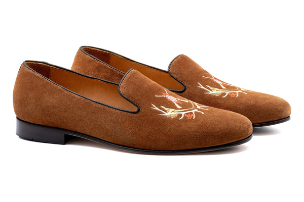 Royal Suede Smoking Slipper