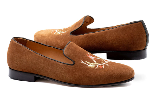 Royal Suede Smoking Slipper