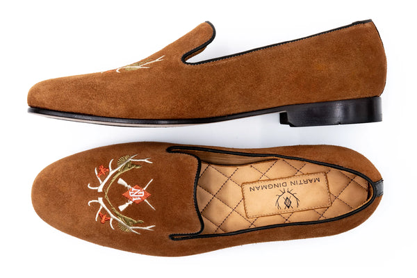 Royal Suede Smoking Slipper