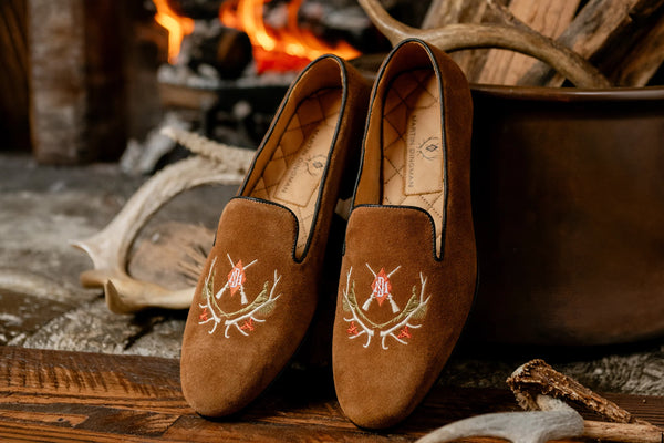 Royal Suede Smoking Slipper