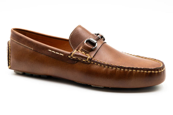 Monte Carlo Oiled Saddle Leather Horse Bit Driving Loafers