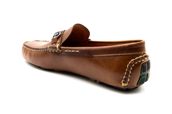 Monte Carlo Oiled Saddle Leather Horse Bit Driving Loafers
