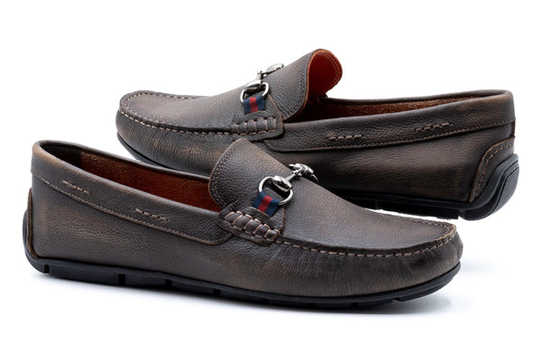 Bermuda Pebble Grain Horse Bit Loafers