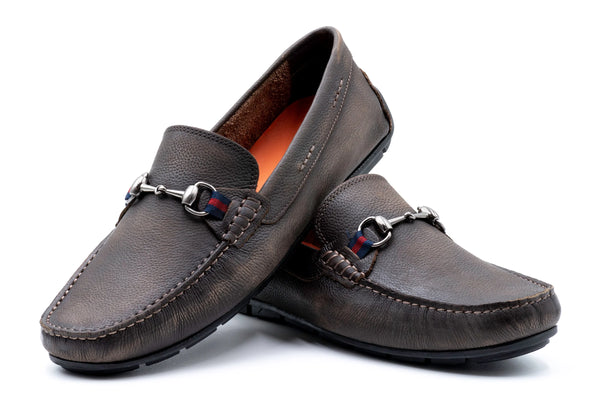 Bermuda Pebble Grain Horse Bit Loafers
