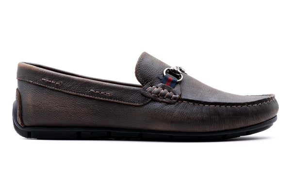 Bermuda Pebble Grain Horse Bit Loafers