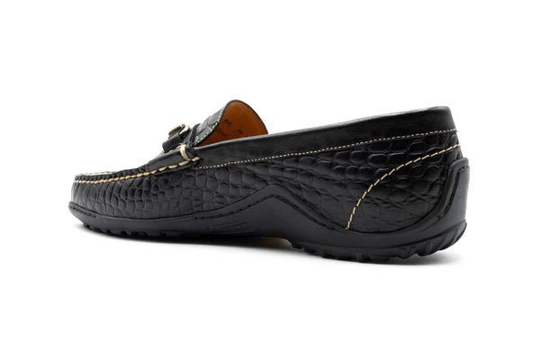 Bill Alligator Grain Horse Bit Loafers