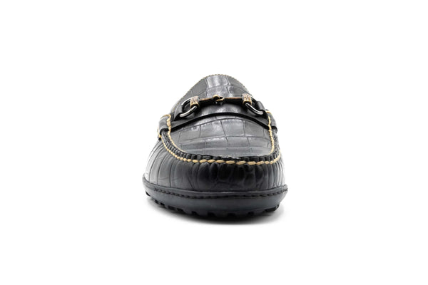 Bill Alligator Grain Horse Bit Loafers