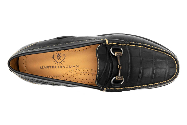Bill Alligator Grain Horse Bit Loafers