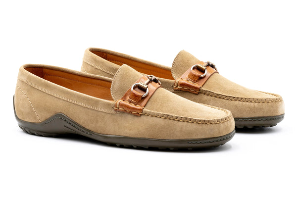 Bill Suede Horse Bit Loafers
