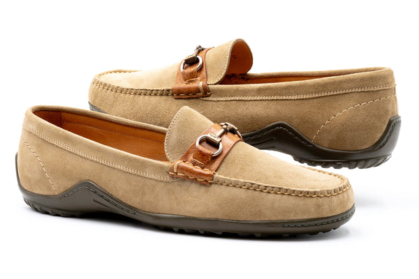 Bill Suede Horse Bit Loafers