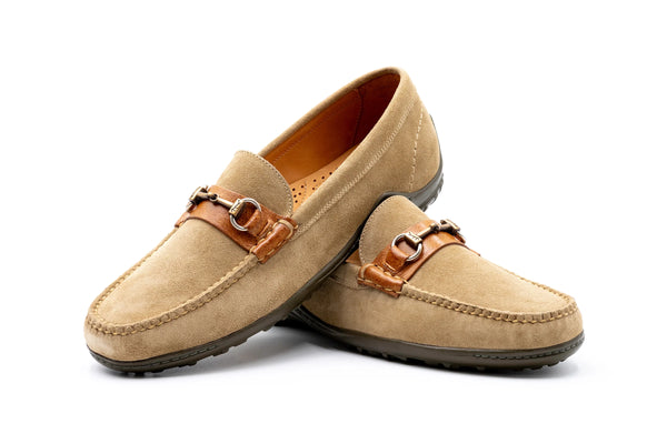 Bill Suede Horse Bit Loafers