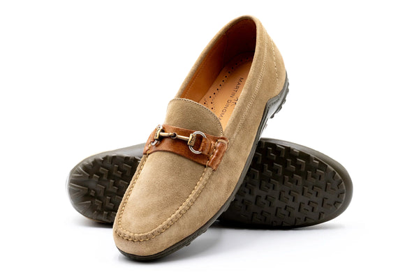 Bill Suede Horse Bit Loafers