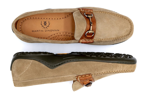 Bill Suede Horse Bit Loafers