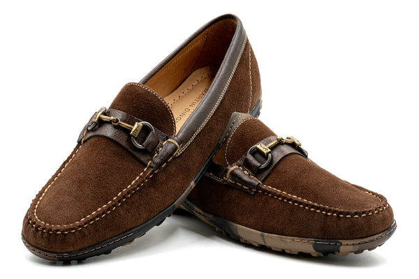 Bill Suede Horse Bit Loafers