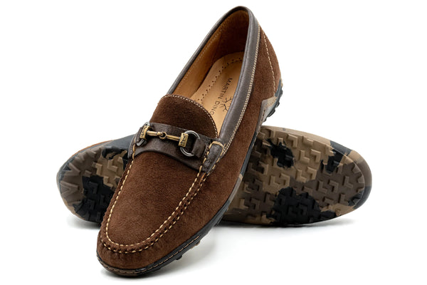 Bill Suede Horse Bit Loafers