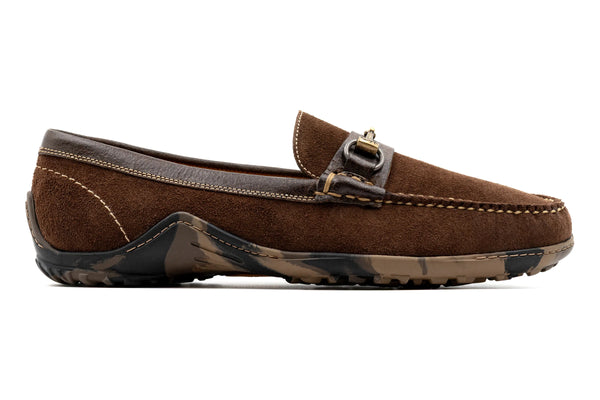 Bill Suede Horse Bit Loafers