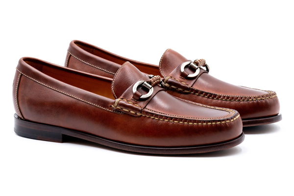 Old Row Oiled Saddle Leather Horse Bit Loafers