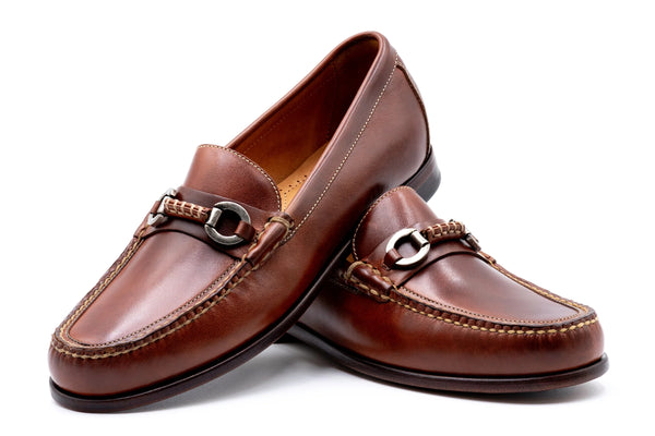 Old Row Oiled Saddle Leather Horse Bit Loafers