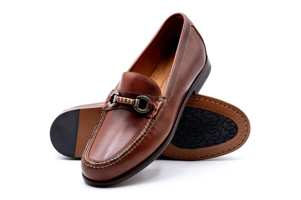 Old Row Oiled Saddle Leather Horse Bit Loafers