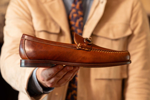 Old Row Oiled Saddle Leather Horse Bit Loafers