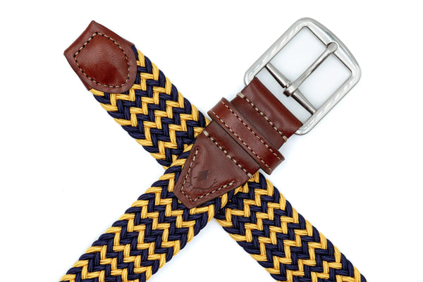 Collegiate Newport Woven Italian Rayon Elastic Belt