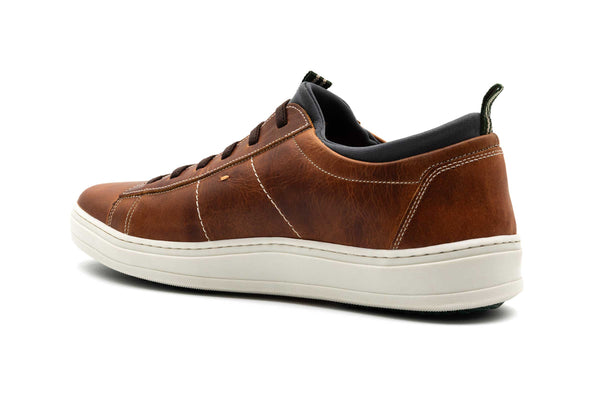 Cameron Oiled Saddle Leather Sneakers