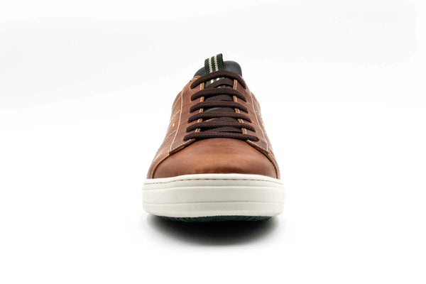 Cameron Oiled Saddle Leather Sneakers