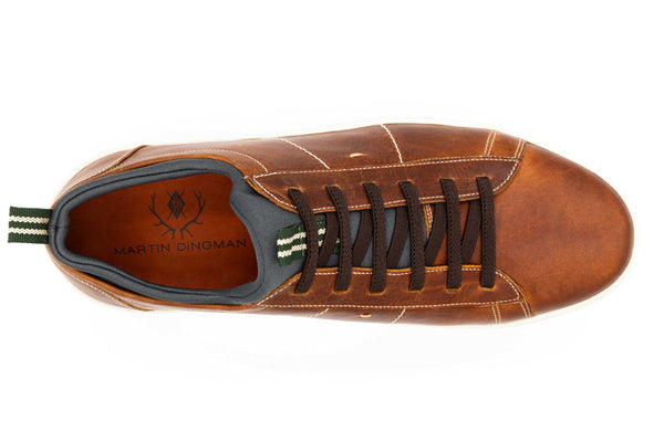 Cameron Oiled Saddle Leather Sneakers