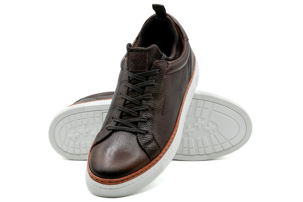 Harrison Tumbled Saddle Leather Sneakers