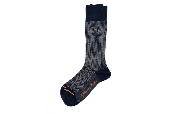 Herringbone Merino Wool Peruvian Pima Cotton Socks