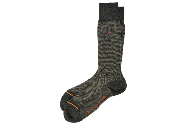 Herringbone Merino Wool Peruvian Pima Cotton Socks