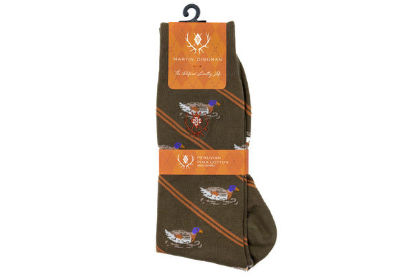 Wood Duck Peruvian Pima Cotton Socks