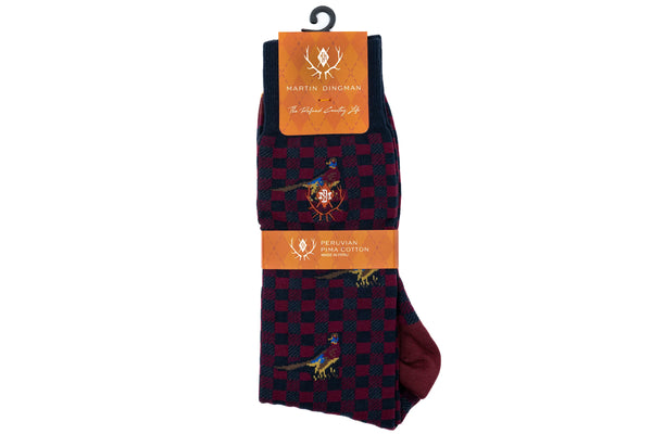 Pheasant Peruvian Pima Cotton Socks