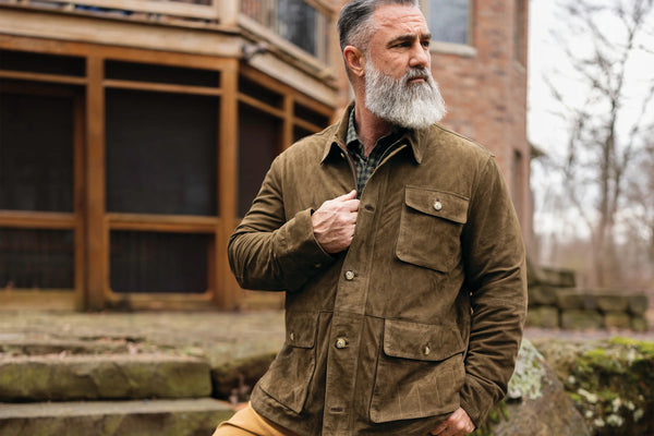 Greystone Lightweight Goat Suede Safari Jacket