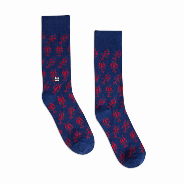 Crawfish Navy Socks